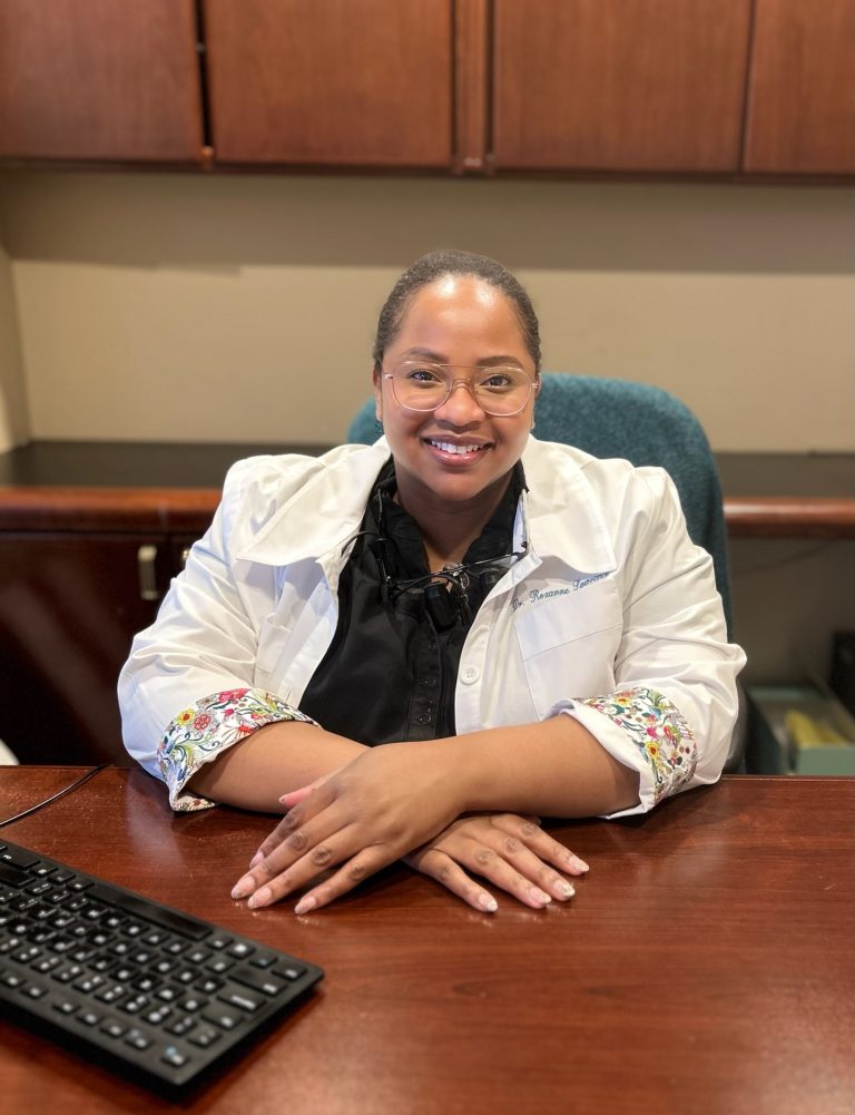 Dr. Roxanne Lawrence in her office